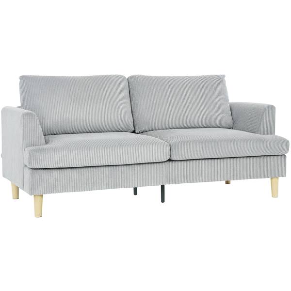 3 Sitzer Sofa 83B-652V00LG Grau - Cord - 80 x 86 x 188 cm