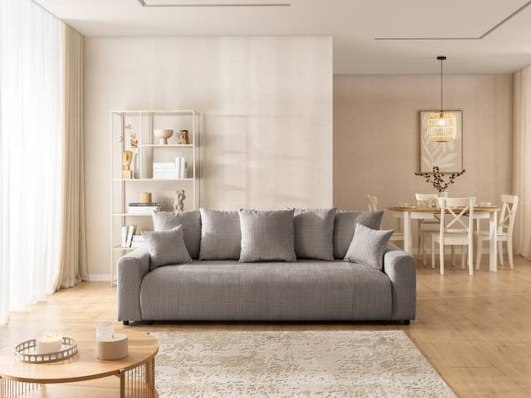 Schlafsofa Calma Taupe - Chenille