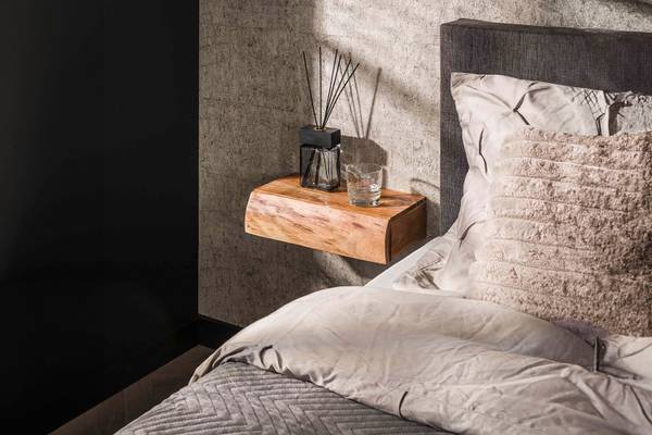 Nachttisch SESA 2er Set Braun - Massivholz - 40 x 10 x 20 cm