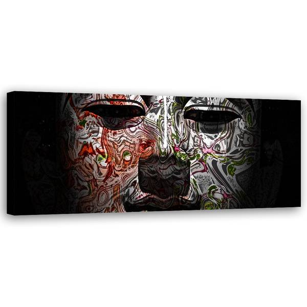 Wandbild gesicht von buddha feng shui 120 x 40 cm