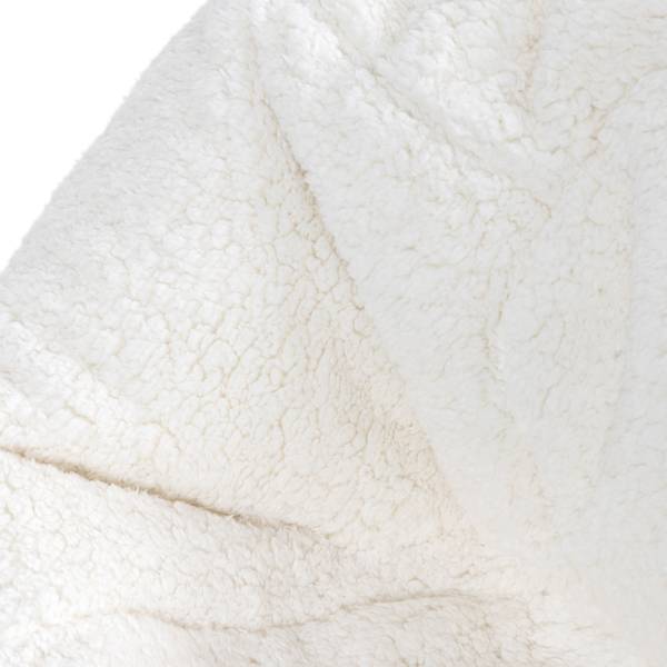 Kindersitzsack Kingston Weiß - Fleece - 80 x 45 x 80 cm