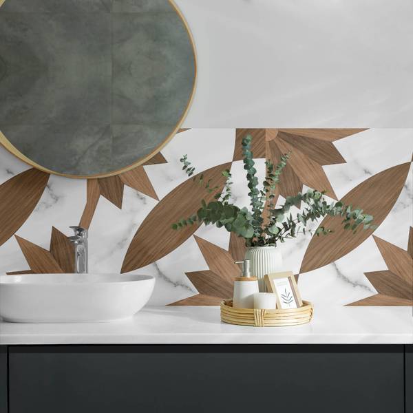 Klebepaneele Geo Holz 100 x 50 cm