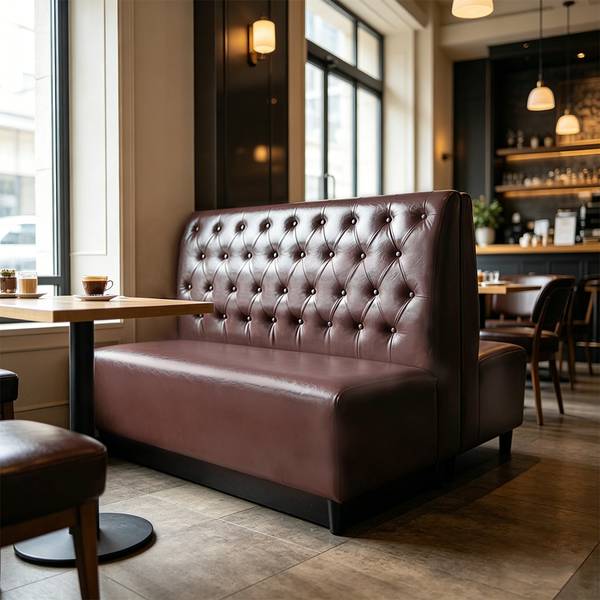 Sofa Y-03KAFEI Braun - Kunstleder - 65 x 105 x 120 cm