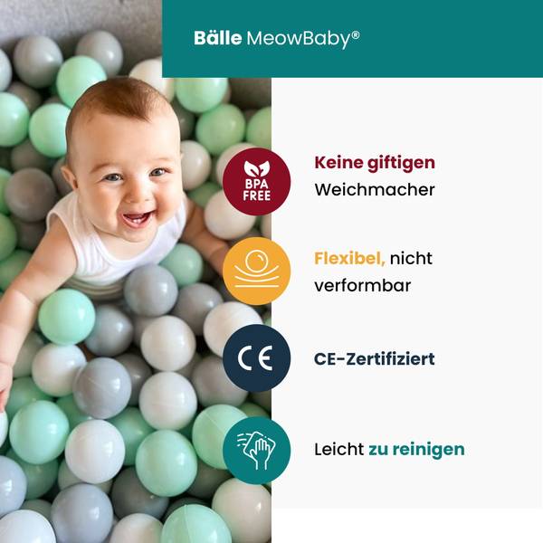 Bällebad Baby - Bällepool für Kinder Orangerot