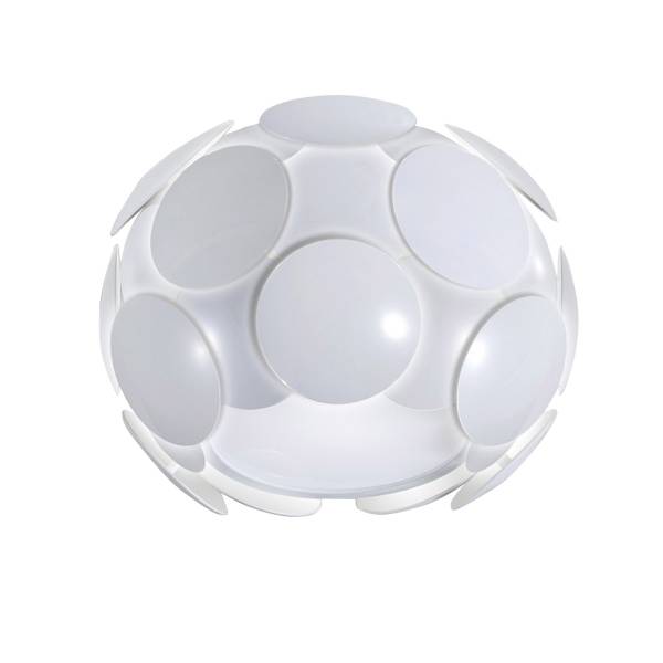 Santina Applique murale Blanc - Matière plastique - 31 x 24 x 31 cm