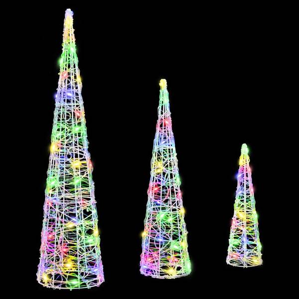 Weihnachtsbaum 3700000150 3er Set Multicolor