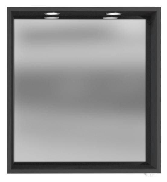 Unterbecken-Set Davos 90cm Grau - Holzwerkstoff - 90 x 180 x 47 cm