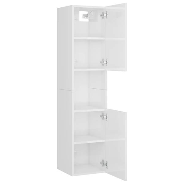 Meubles de bain 3007819 Blanc - Bois manufacturé - Matière plastique - 60 x 46 x 38 cm