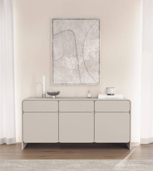 Sideboard LUMMO Grau - Melamin - 156 x 73 x 39 cm