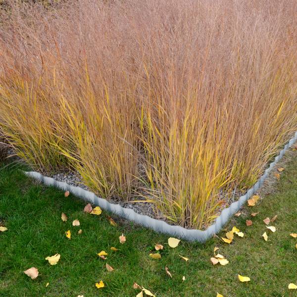 Rasenkante 15m aus Metall Silber - Eisen - 1 x 16 x 1500 cm