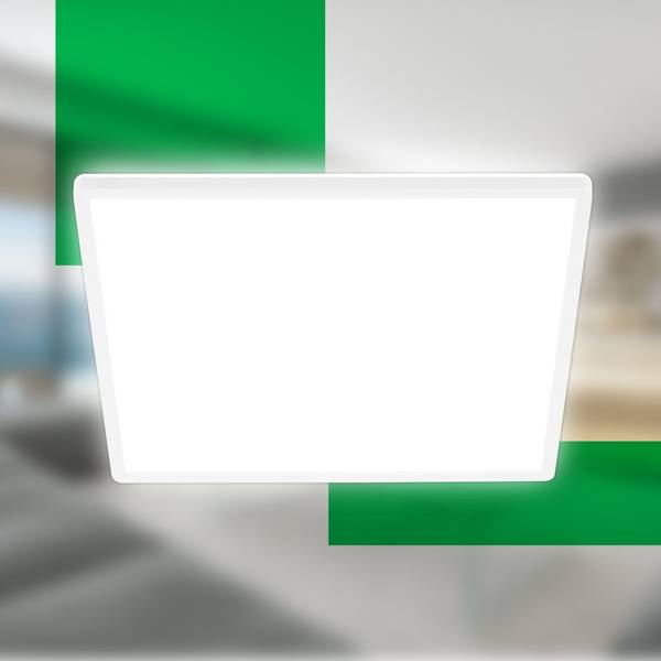 LED Deckenleuchte Tava 7549016 Weiß - ABS - 42 x 3 x 42 cm