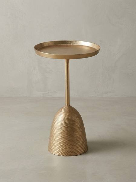 Beistelltisch OLONA Gold - Aluminium - 33 x 53 x 33 cm
