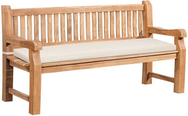 Gartenbank Daxon Weiß - Holzwerkstoff - 180 x 93 x 61 cm