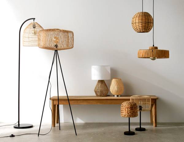 Deckenleuchte 10730 Braun - Naturfaser - 40 x 20 x 40 cm