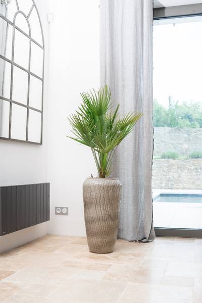 Blumentopf Pompadour Grau - Keramik - 36 x 60 x 36 cm