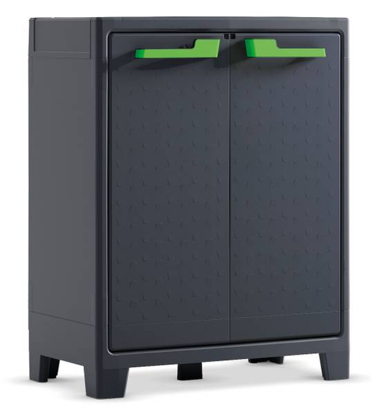 Kunststoffschrank Moby Schwarz - Kunststoff - 44 x 100 x 80 cm