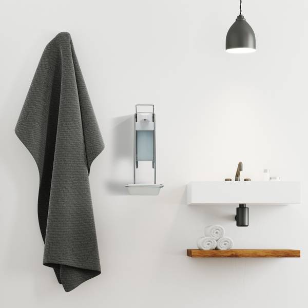 Eurospender 500 ml Silber - Weiß - Aluminium - 15 x 35 x 34 cm