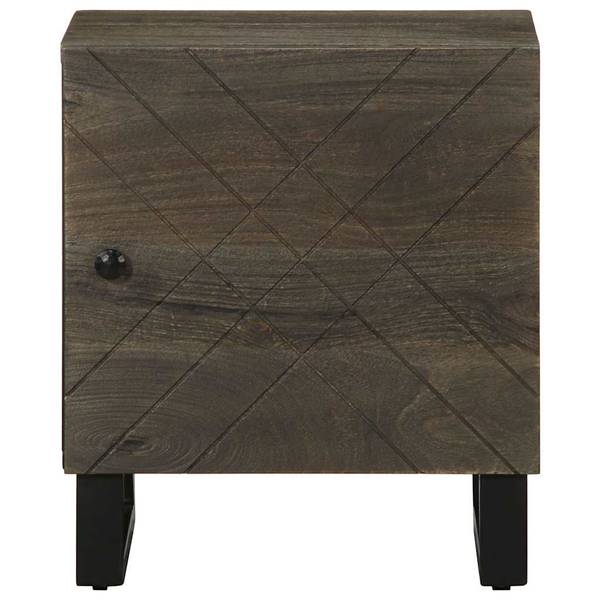 Nachttisch X3761 Schwarz - Massivholz - 33 x 46 x 40 cm