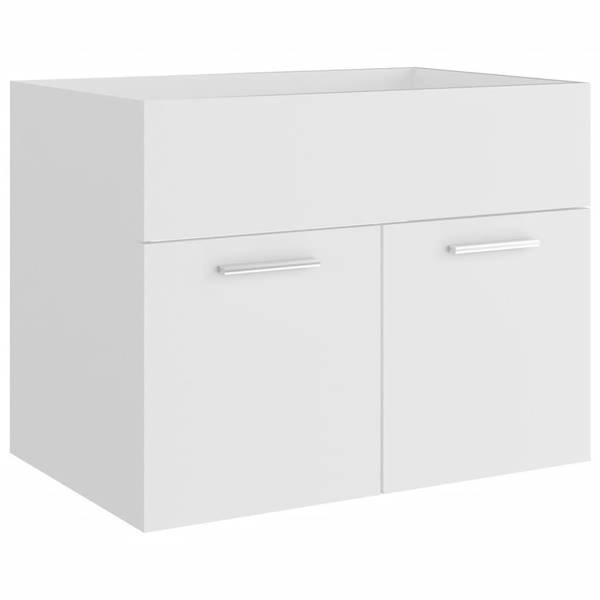 Meubles de bain 3007823 Blanc - Bois manufacturé - Matière plastique - 60 x 46 x 38 cm