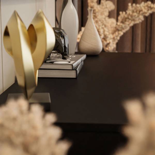 Console BLANCO GOLD hoogglans zwart