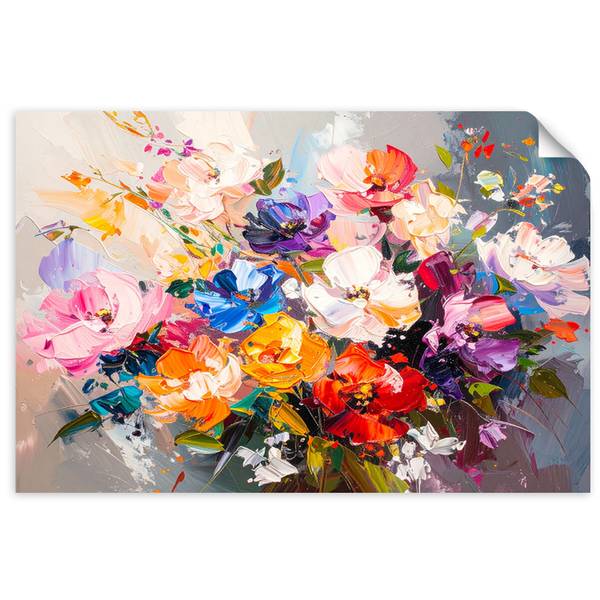 Wandsticker Blume 100 x 70 cm