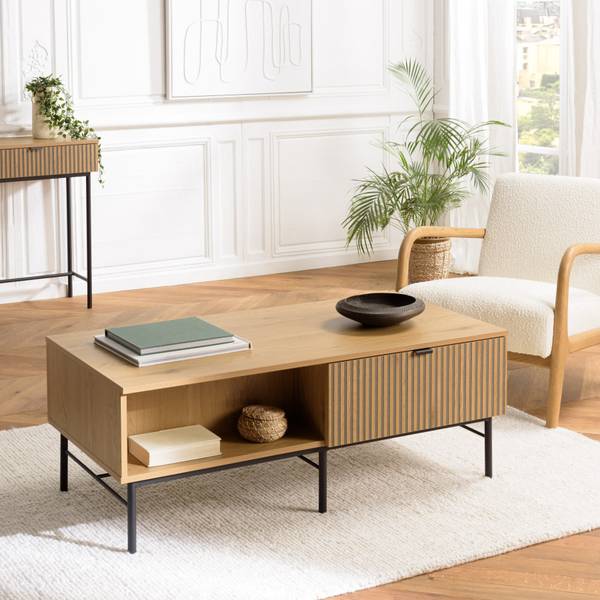 Couchtisch SCOTT Braun - Holzwerkstoff - 60 x 45 x 120 cm