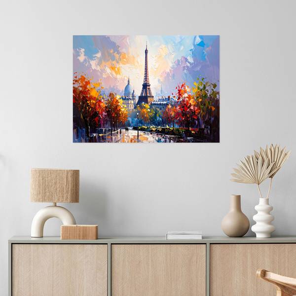 Wandsticker Stadt 60 x 40 cm