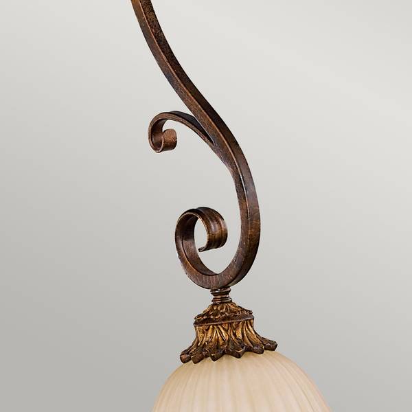 Suspension Sonoma Valley 1 Jaune - Verre - Métal - 23 x 58 x 23 cm