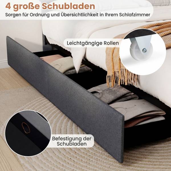 Doppelbettgestell TG32710SD 146 x 208 cm