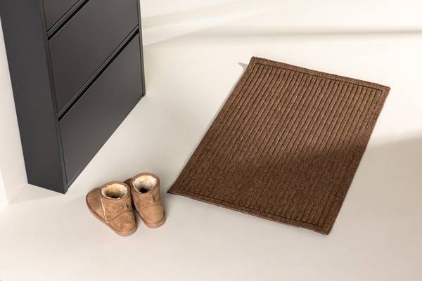 Tapis de couloir BOSSE Marron - Textile - 60 x 1 x 90 cm