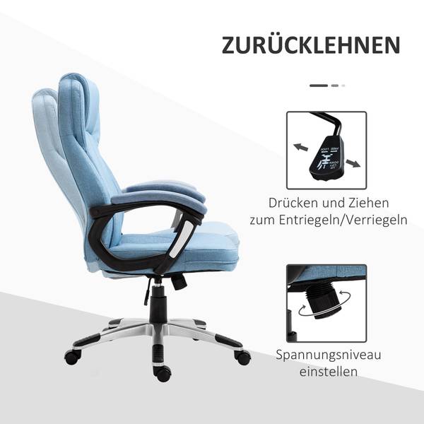 Gaming Stuhl 175 Blau - Kunststoff - 66 x 58 x 75 cm