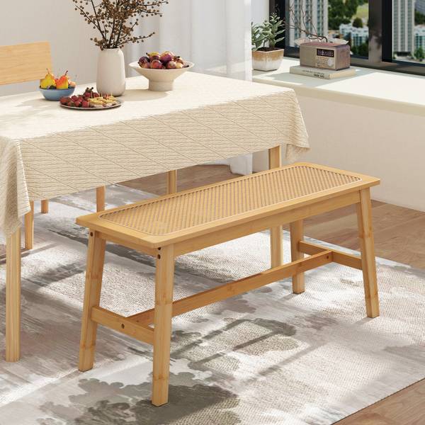 Sitzbank VH34673 Braun - Bambus - 35 x 45 x 100 cm