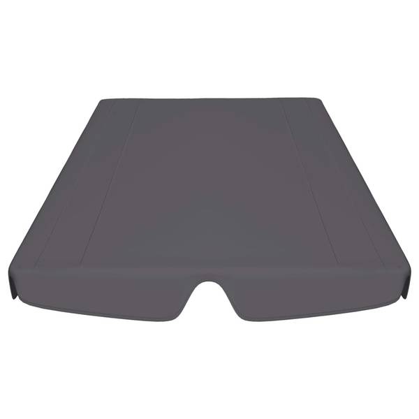 Ersatzdach für Hollywoodschaukel X8039 Grau - Kunststoff - 105 x 18 x 150 cm