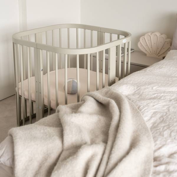 Babybett CLASSIC 7in1 2-tlg. Grün - Buche - 78 x 81 x 128 cm