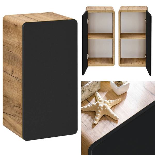 Badmöbel-Set NEW-LUTON-119 4er-Set Grau - Holzwerkstoff - 130 x 200 x 46 cm