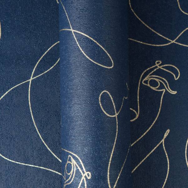 Vliestapete 791724-GU Blau - Kunststoff - 53 x 1 x 1005 cm
