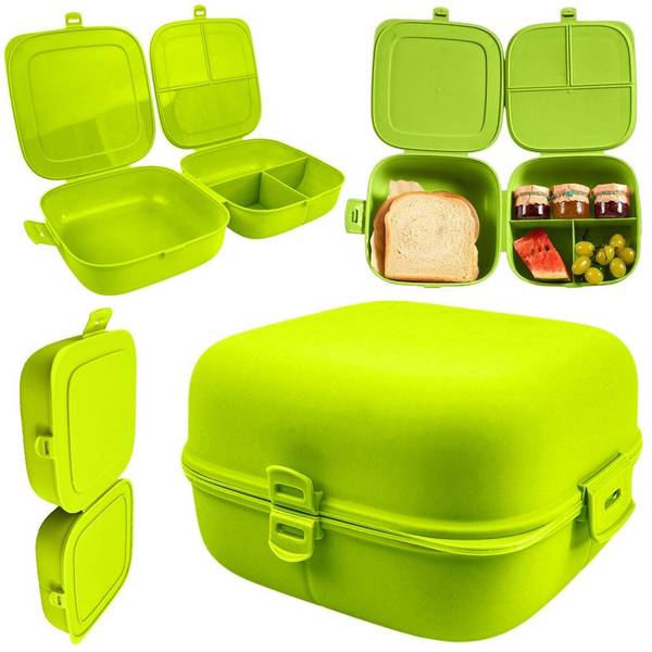 Lunchbox mit 2 Behältern Grün