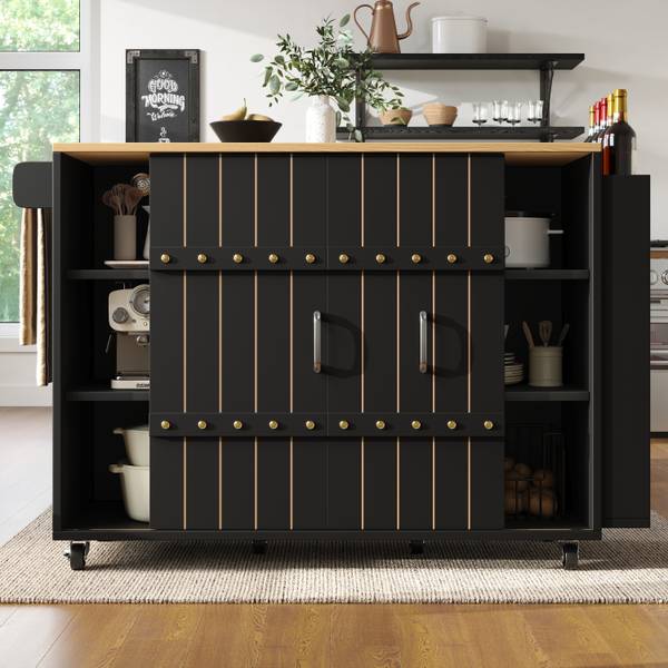 Kücheninsel BB8052 Schwarz