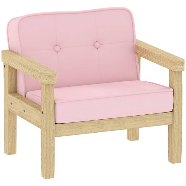 Kindersessel 310-086V00PK Pink - Cord - 44 x 45 x 47 cm