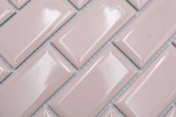 Mosaikfliesen 24-11T Pink - Keramik - 30 x 30 x 30 cm