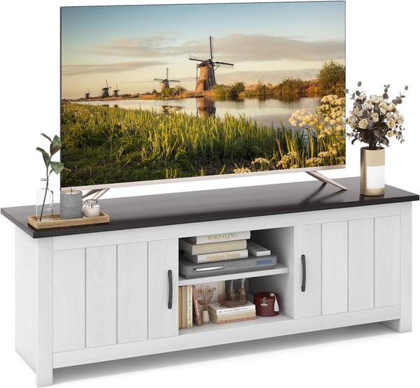 Banc TV TH32646 Marron - Bois manufacturé - 40 x 50 x 145 cm