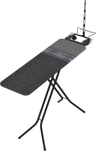 Strijkplank Facile zwart - roestvrij staal - 43 x 5-97 x 161 cm