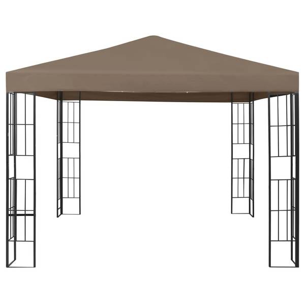 Gartenpavillon 3007852 Grau - Polyester - Stahl - 300 x 260 x 300 cm