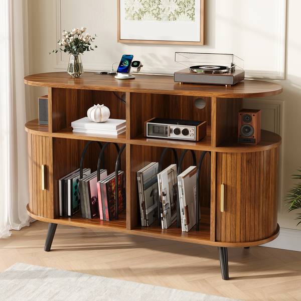 Sideboard Philotes Ⅲ Braun - Holzwerkstoff - 110 x 76 x 40 cm