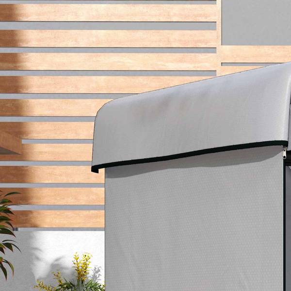 Hollywoodschaukel Abdeckung BB5303 Grau - Kunststoff - 155 x 150 x 215 cm