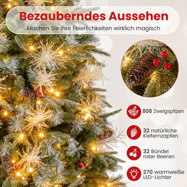 Weihnachtsbaum OY47307 Grün - Kunststoff - 108 x 180 x 108 cm