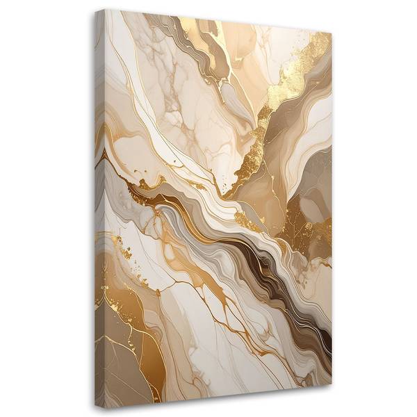 Wandbild Abstrakte Motive Weiß - Polyester - 40 x 60 x 3 cm