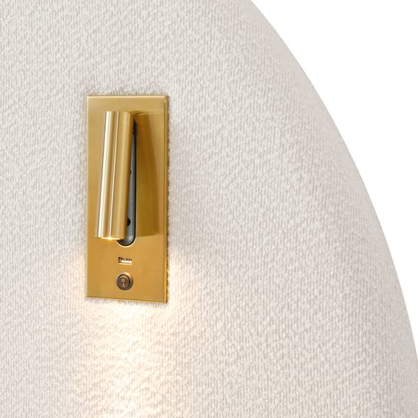 Polsterbett LucyLade Ⅱ Weiß - Holzwerkstoff - 267 x 99 x 215 cm