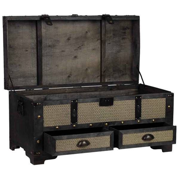 Truhe 4523370302 Braun - Holzwerkstoff - 90 x 46 x 45 cm