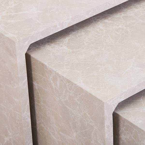Beistelltisch IRIMA Beige - Holzwerkstoff - 34 x 39 x 34 cm